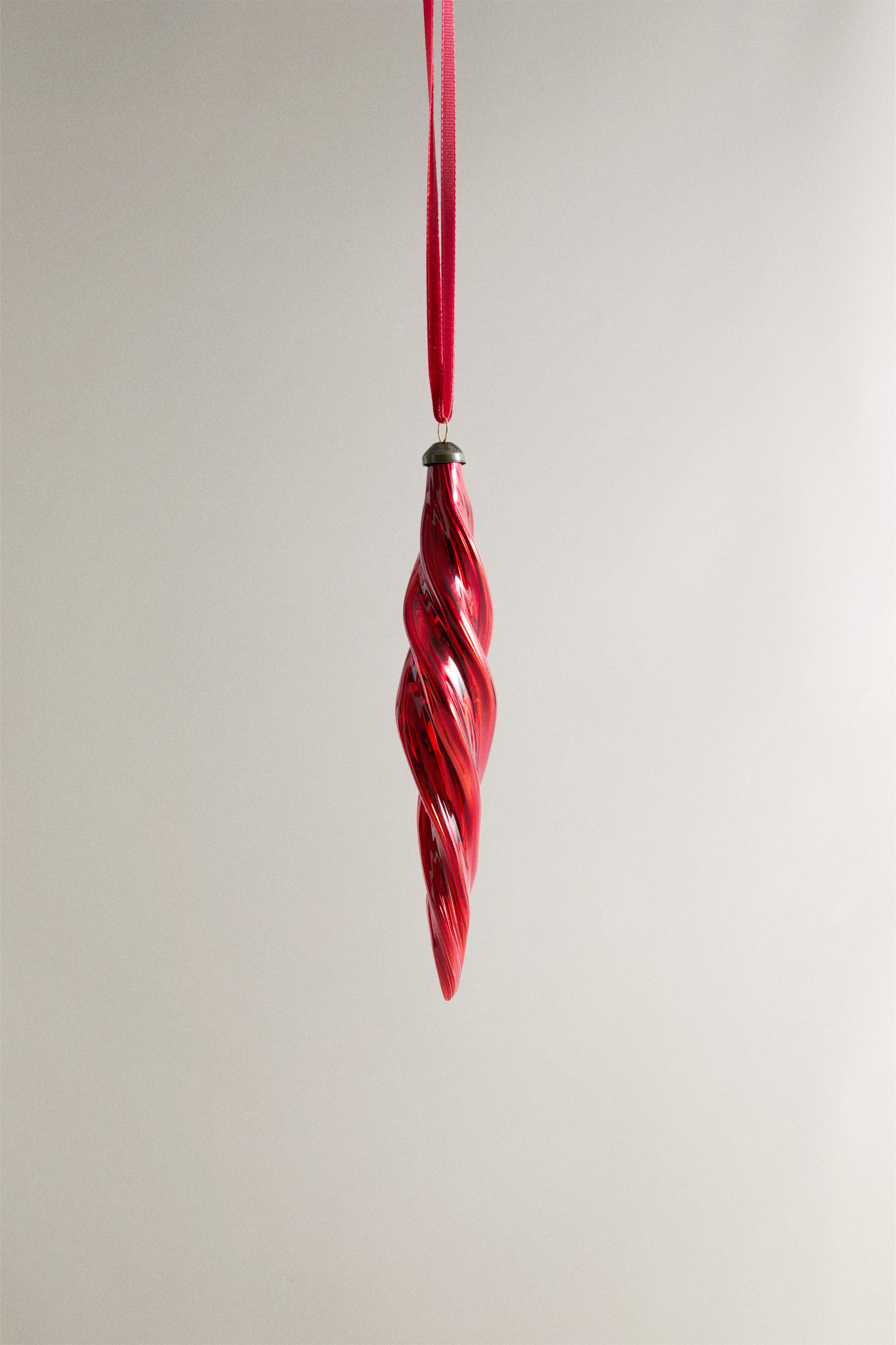 ELONGATED SPIRAL CHRISTMAS TREE ORNAMENT